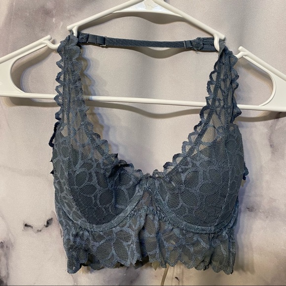 Victoria’s Secret PINK Halter Bralette Gray XS